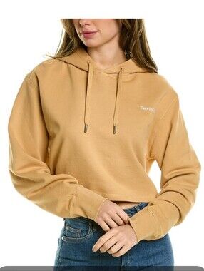 Favorite Daughter Cropped Hoodie in Camel